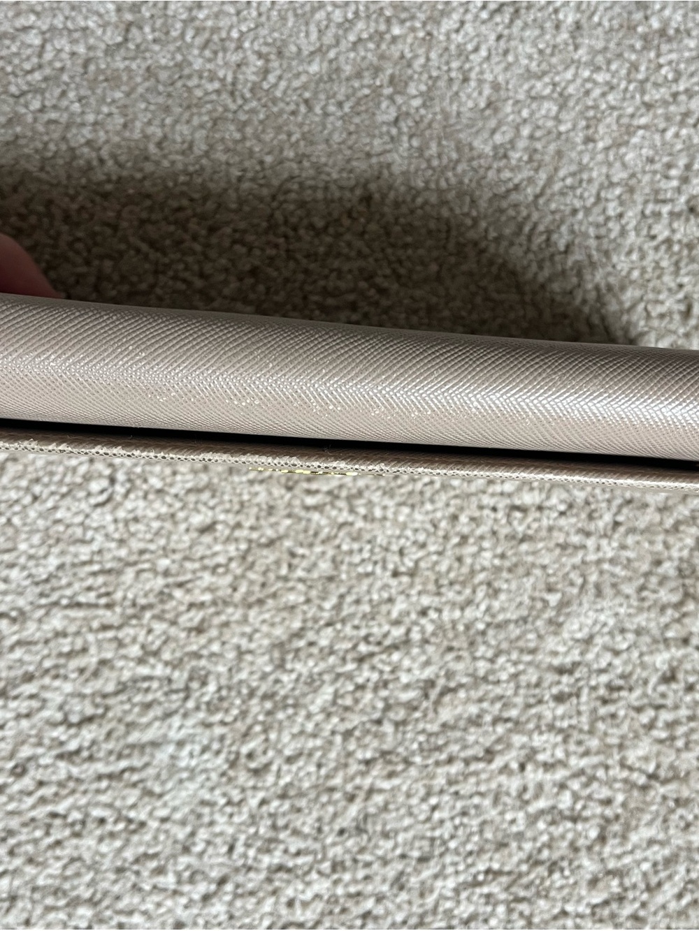 Prada Saffiano Leather Continental Wallet - Beige - Picture 6 of 9
